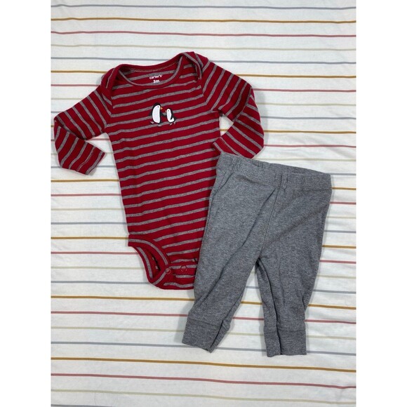 Carter’s Penguin Bodysuit & Pants Set – 3 Months - Picture 1 of 5